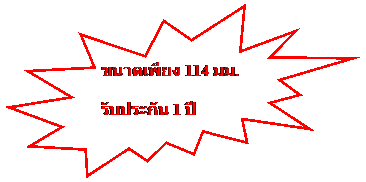 Explosion 2: ขนาดเพียง 114 มม.
รับประกัน 1 ปี